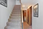 Entry Way hall to Downstairs Bedrooms and Stairs to the Living Room